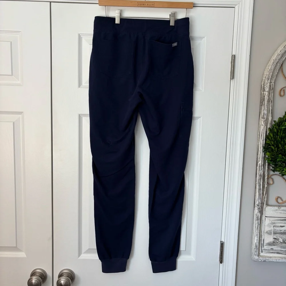 Lot of 3 FIGS Women’s High Waisted Zamora Joggers S/Tall Long Blue Navy Burgundy - Picture 6 of 10